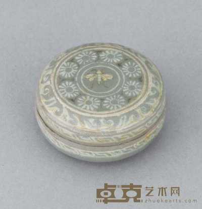 KORYO DYNASTY， 12TH 13TH CENTURY A FINE AND RARE KOREAN INLAID CELADON BOX AND COVER 